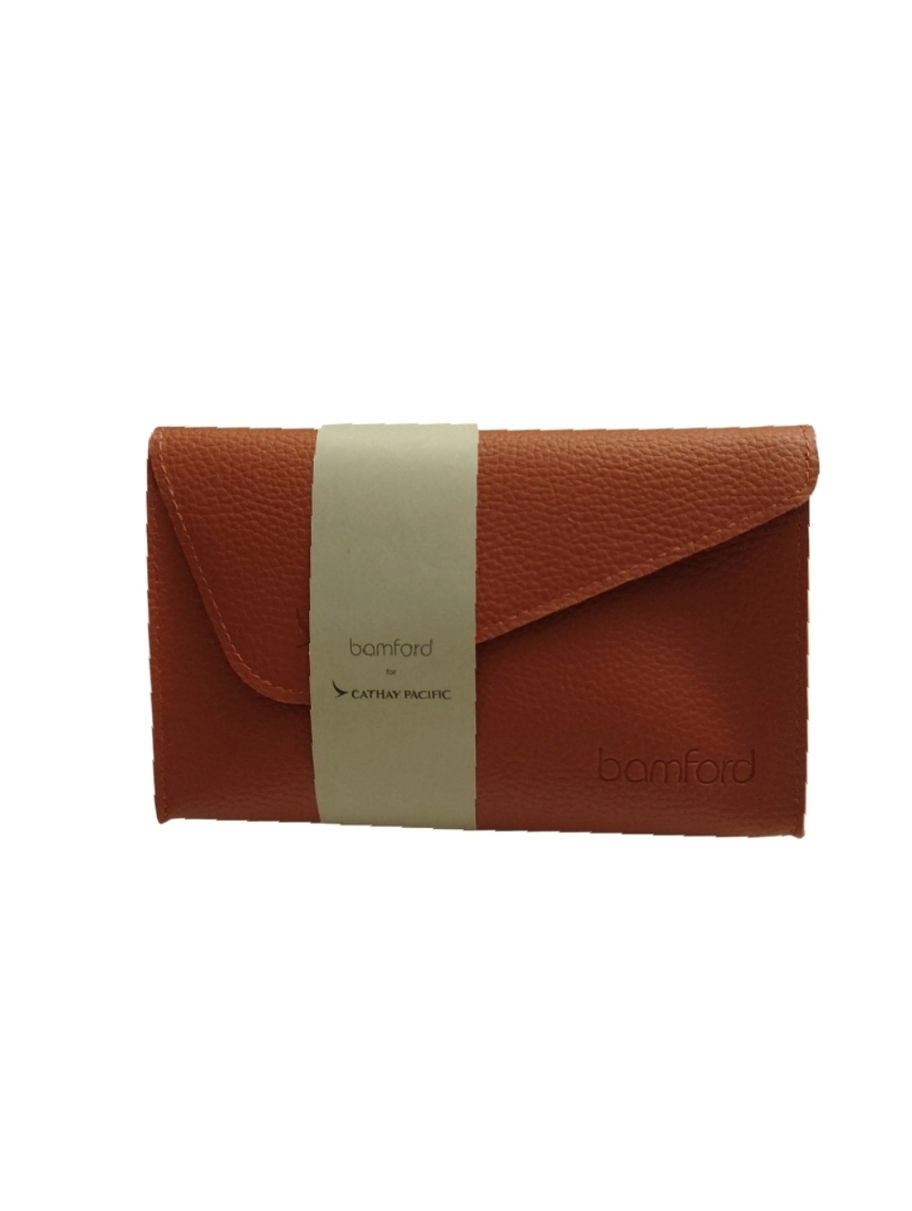 Bamford Cosmetic Bag Business Class Amenity Travel Kit Burnt Orange
